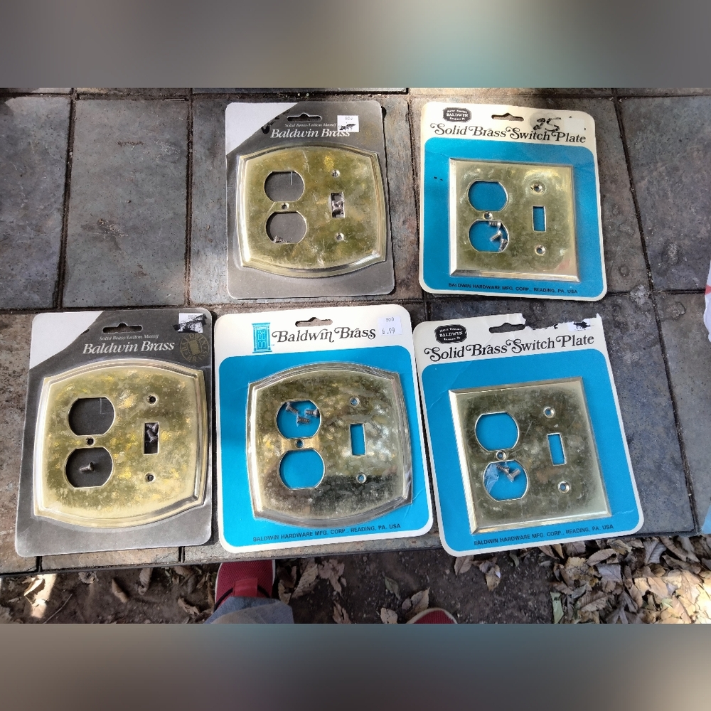 Baldwin Brass Switch Plate